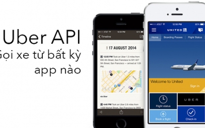 Ứng dụng điện thoại thông minh sắp được tích hợp nút gọi xe Uber