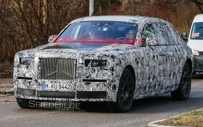 Rolls-Royce Phantom thế hệ mới lộ diện trên đường thử