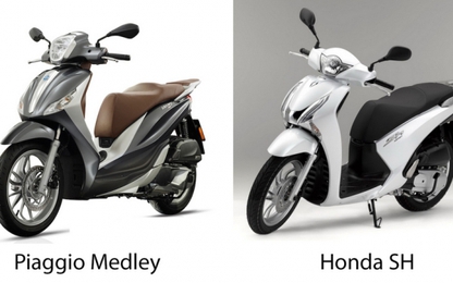 So sánh thiết kế, thông số kỹ thuật Piaggio Medley và Honda SH