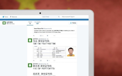 Tỷ phú Trung Quốc bị tiết lộ chứng minh thư nhân dân trên mạng