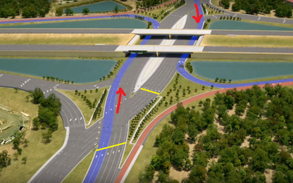 Thiết kế giao lộ mới sẽ giúp loại bỏ tai nạn trên cao tốc