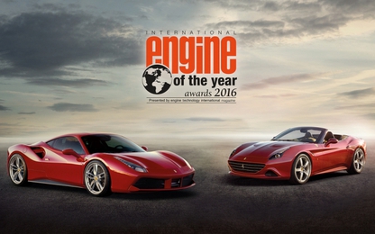 Ferrari V8 3.9 tăng áp kép thắng giải Động cơ của năm 2016