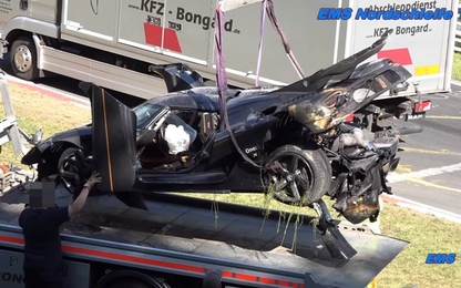 Sau vụ tai nạn cho thấy siêu xe Koenigsegg One:1 rất an toàn