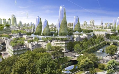 Ý tưởng về thành phố Paris hiện đại, thân thiện môi trường vào năm 2050