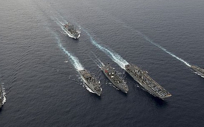 Hai hạm đội Mỹ hợp lực thiết lập “địa ngục” trước “cửa nhà” Trung Quốc