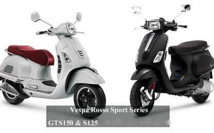 Vespa Rosso Sport Series lên kệ, giá bán hấp dẫn