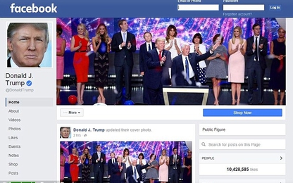 Donald Trump đã chi 150 triệu USD cho tiền quảng cáo Facebook
