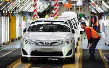Sản lượng xe của các nhà chế tạo “xế hộp” lớn Nhật Bản tăng