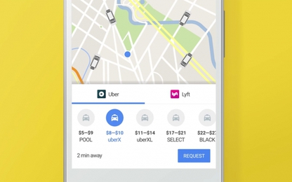 Google Maps tích hợp gọi xe Uber ngay bên trong app