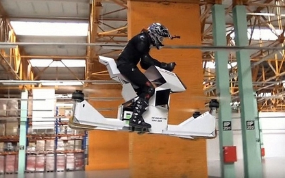 Môtô bay Hoverbike Scropion-3 giúp biker tiến gần tới giấc mơ cất cánh