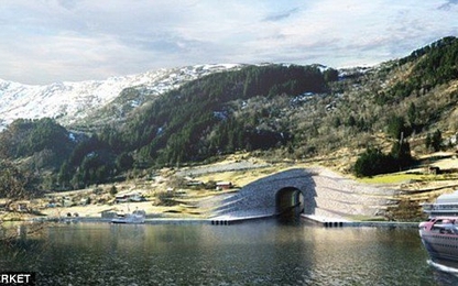 Na Uy xây đường hầm cho tàu đầu tiên trên thế giới
