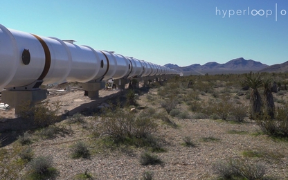 Đường tàu Hyperloop thử nghiệm tại sa mạc Nevada