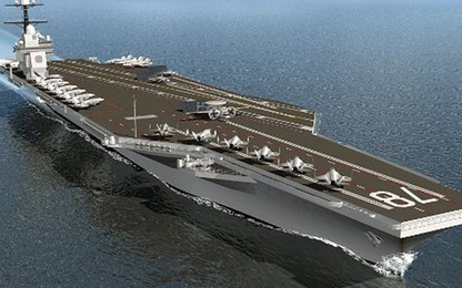 Mỹ nổ bom hơn 4 tấn thử độ bền tàu sân bay USS Gerald Ford