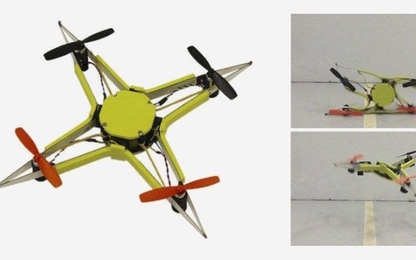 Mẫu drone đặc biệt có thể tự uốn dẻo khi gặp va chạm