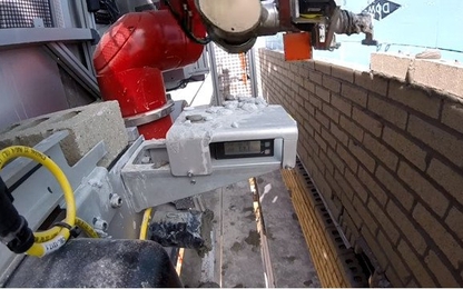Robot xây tường nhanh gấp 6 lần thợ nề