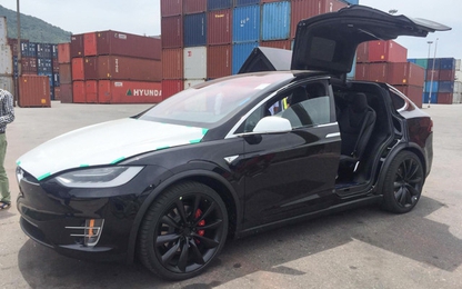 Xe đắt nhất của Tesla về Việt Nam chiếc đầu tiên