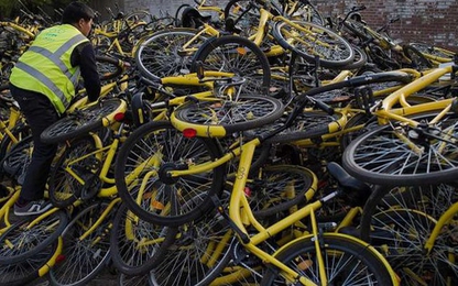 Bùng nổ start-up cho thuê xe đạp khiến đô thị Trung Quốc nhếch nhác