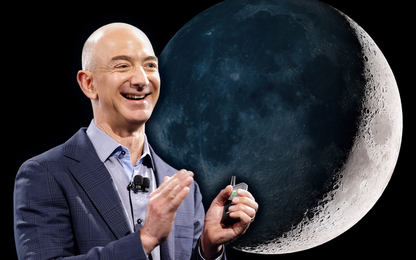 Không chỉ làm chủ Amazon, Jeff Bezos còn muốn biến mặt trăng thành thuộc địa