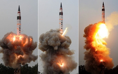 Ấn Độ phát triển tên lửa có thể tấn công lãnh thổ Trung Quốc