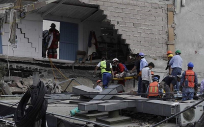 Động đất đánh sập hàng loạt tòa nhà ở Mexico, hơn 139 người chết