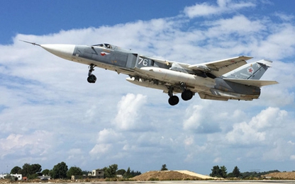 Chiến đấu cơ Su-24 của Nga bị rơi ở Syria
