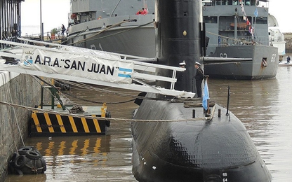 Tiếng ồn bất thường xuất hiện vào ngày tàu ngầm Argentina mất tích