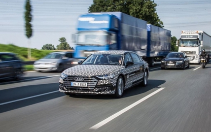 Công nghệ tự lái thông minh trên Audi A8 thế hệ mới