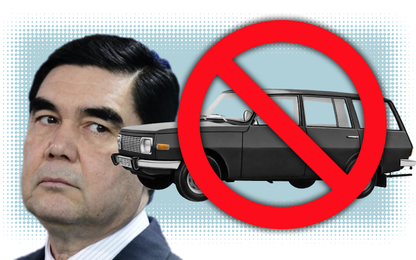 Những lệnh cấm quái đản với xe hơi tại Turkmenistan