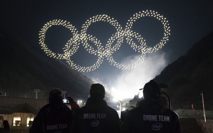 Intel lập kỷ lục 1.218 drone trình diễn tại lễ khai mạc Olympic mùa đông
