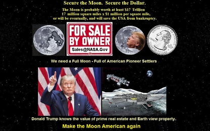 Donald Trump đề xuất lộ trình và ngân sách cho NASA quay lại mặt trăng