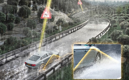 Ý tưởng hệ thống cảnh báo xe hơi bị trượt nước của Continental