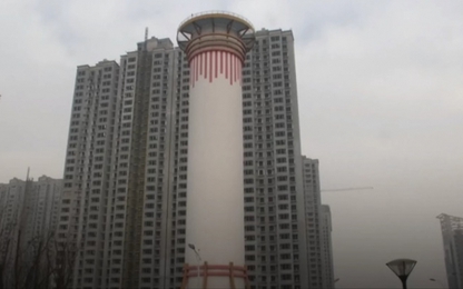 Trung Quốc chế tạo máy lọc không khí cao 20 tầng để chống ô nhiễm