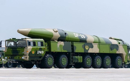 Trung Quốc trang bị tên lửa đạn đạo DF-26 tầm bắn 3.500km