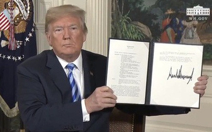 Tổng thống Trump quyết định rút Mỹ khỏi thỏa thuận hạt nhân Iran