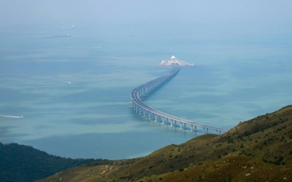 Cận cảnh cây cầu vượt biển dài nhất thế giới sắp thông xe