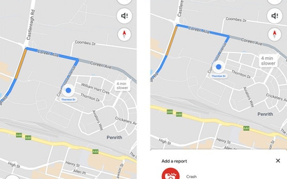 Google Maps thử nghiệm tính năng thông báo đoạn đường đã xảy ra tai nạn