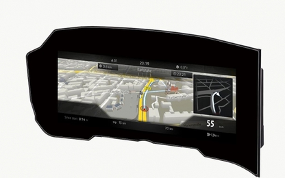 Bosch giới thiệu màn hình cong đầu tiên trên thế giới cho xe hơi