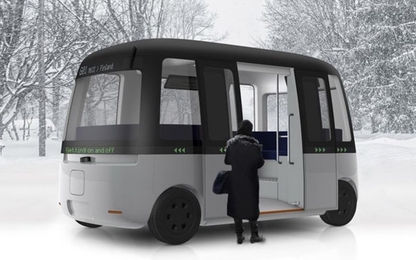 Hãng bán lẻ Nhật Bản phát triển xe buýt tự lái phong cách tối giản