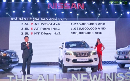 Nissan Terra đầy ắp công nghệ chốt giá từ 988 triệu đồng tại Việt Nam