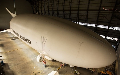 Máy bay lai khinh khí cầu lớn nhất thế giới dừng hoạt động