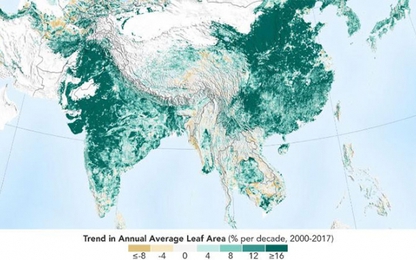 Ấn Độ và Trung Quốc đang làm Trái đất xanh hơn?
