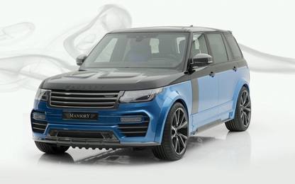 Mansory độ Range Rover 2019 với wide-bodykit carbon, thấm đẫm xanh dương