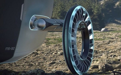 Lốp xe kiêm cánh quạt: Bánh xe có khả năng biến thành cánh quạt