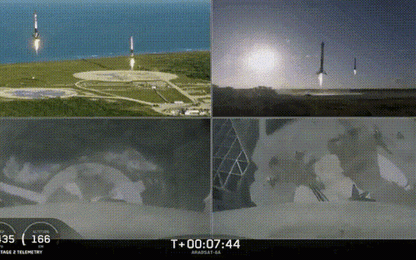 SpaceX thu hồi thành công cả 3 lõi đẩy cho tên lửa Falcon Heavy