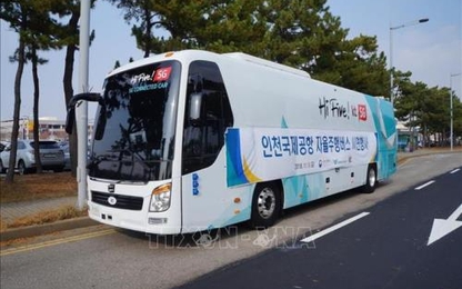 Hàn Quốc cho chạy thử xe buýt tự lái sử dụng mạng 5G​