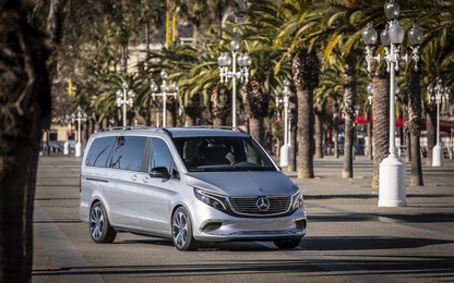 Minivan chạy điện hạng sang Mercedes EQV Concept lần đầu “xuống phố“