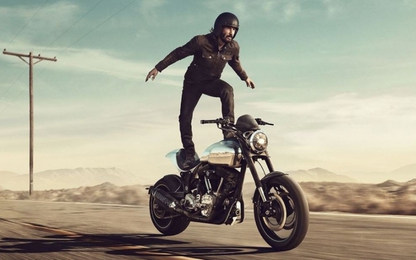 Sự thật sau clip diễn viên "John Wick" Keanu Reeves làm xiếc trên mô tô