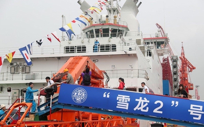 Tàu phá băng Rồng Tuyết 2 của Trung Quốc đi chuyến đầu đến Nam Cực