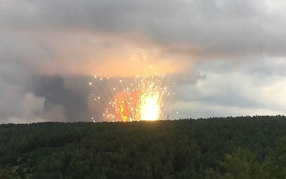 Nổ kho đạn xe tăng ở Nga, hai ngôi làng phải sơ tán
