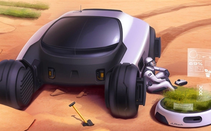 Giới thiệu concept Land Rover làm xe chạy trên Sao Hỏa